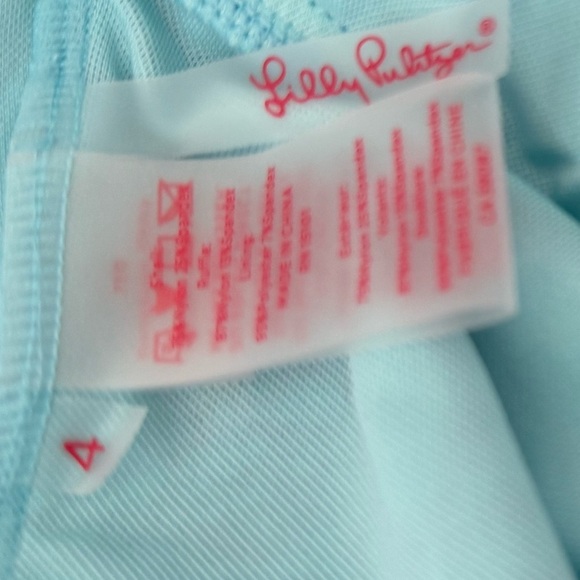 Lilly Pulitzer Huey Ruffle One Piece Celestial Blue Size 4 NWT - Picture 5 of 5